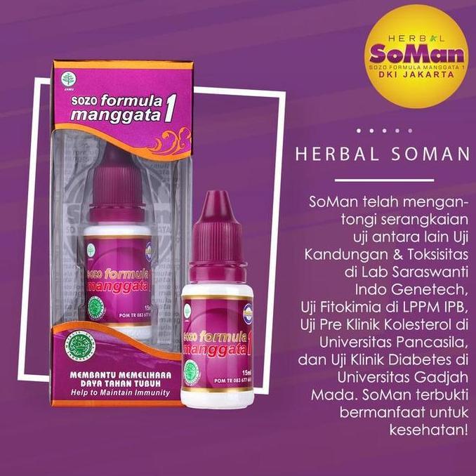 - Jamu Tetes Soman 1 Sozo Formula Manggata Obat Diabetes