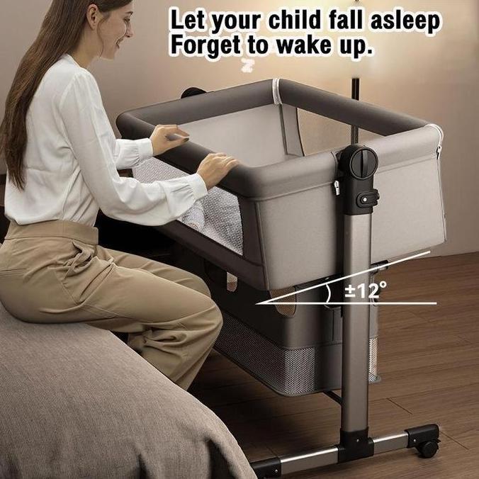 Eksklusif HOBIRAUNBox bayi lipat tempat tidur murah/box bayi/box tempat tidur bayi keranjang/Multifu