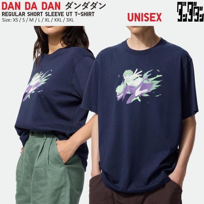 Kaos UNIQLO Dan Da Dan Manga Anime UT Dandadan Shirt Baju Unisex Momo Okarun Aira Turbo Granny