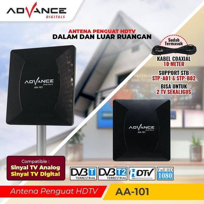 EVAJAYAMANDIRI - ANTENA TV DIGITAL ADVANCE AA-101 ANTENA TV DIGITAL INDOOR / OUTDOOR
