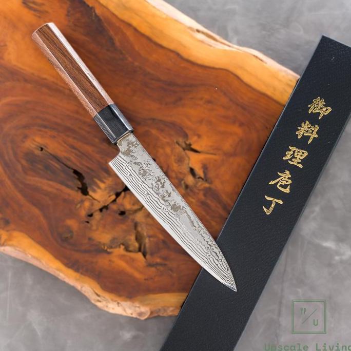 Japanese Knife Yoshida Hamono ZDP189 Damascus Petty 150mm