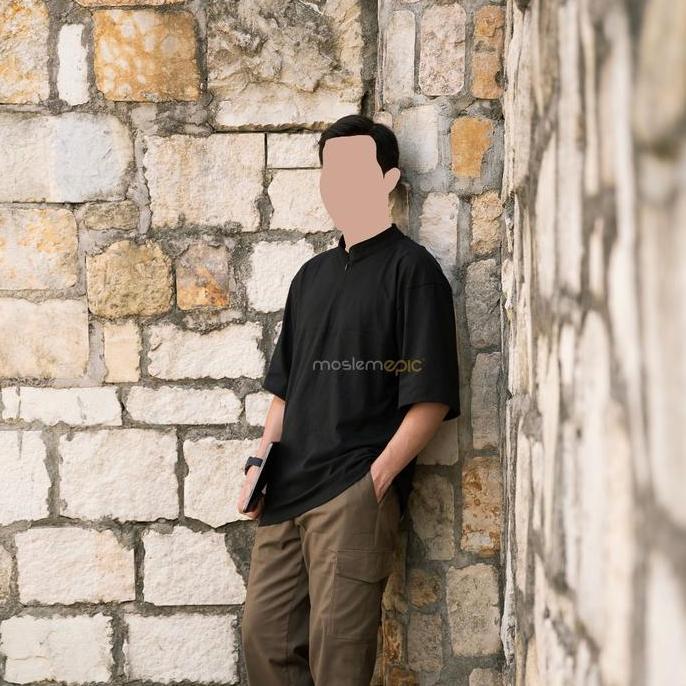 Kurta Thalha - Oversized Zip Tee (Heavy Weht Cotton)