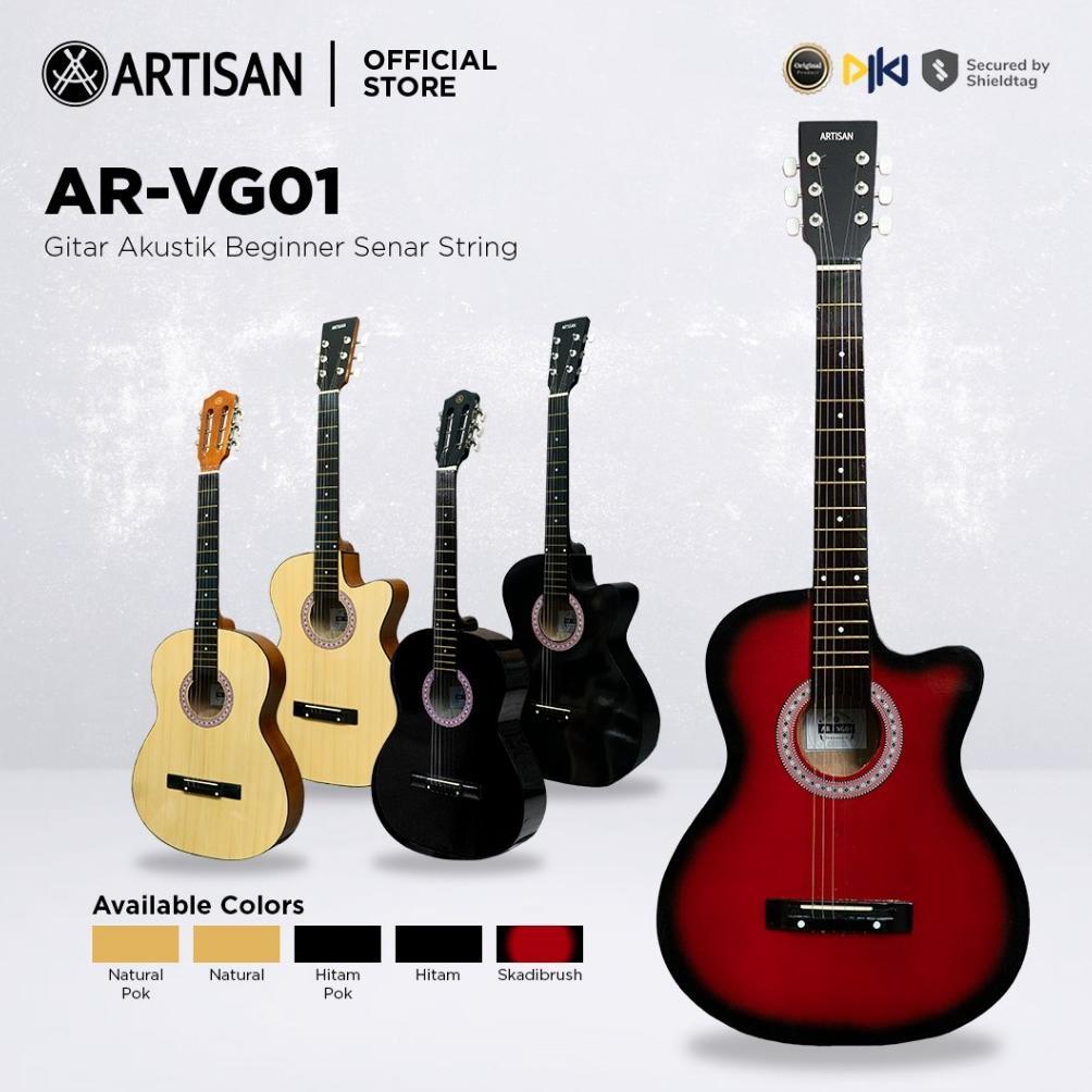 MANUELCOLLECTION ARTISAN GITAR AKUSTIK BEGINNER AR - VG01 SENAR STRING GUITAR VIRAL