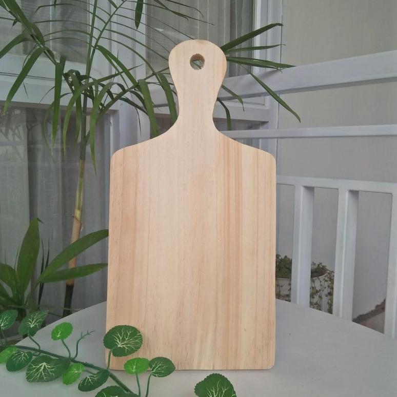 new talenan kayu gagang bulat ukuran besar / alas potong /telenan kayu