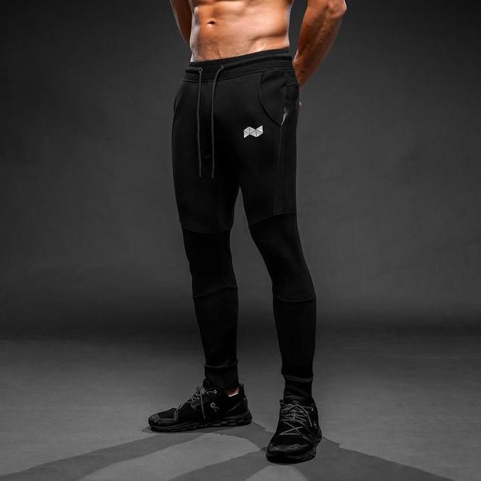 NEVERES Leather Stripe Jogger