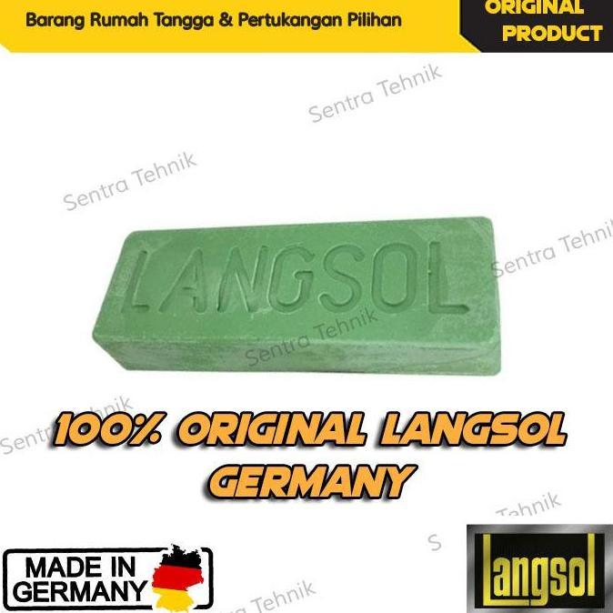 [Original Langsol Hijau 100%] Langsol Hijau Batu Ijo Batu Poles Stainless Poles Logam Pengkilap Loga