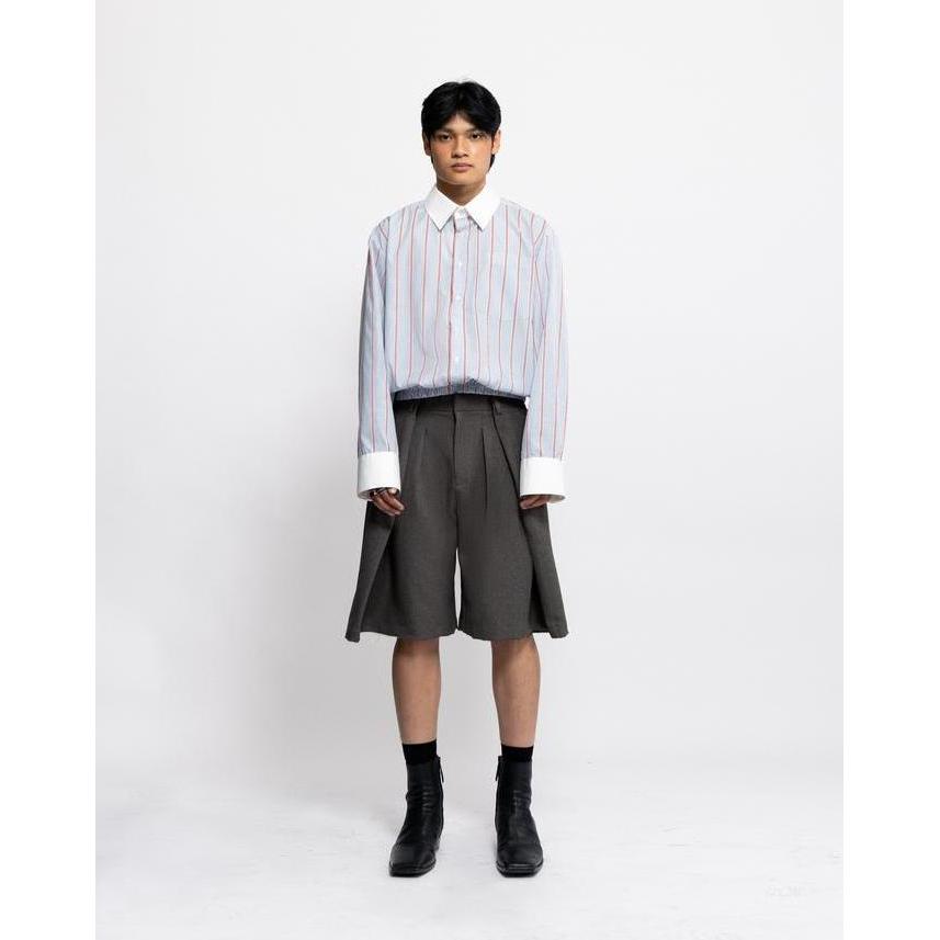 BLANC STUDIO - DOUBLE MAJOR SHORTS - COFFEE