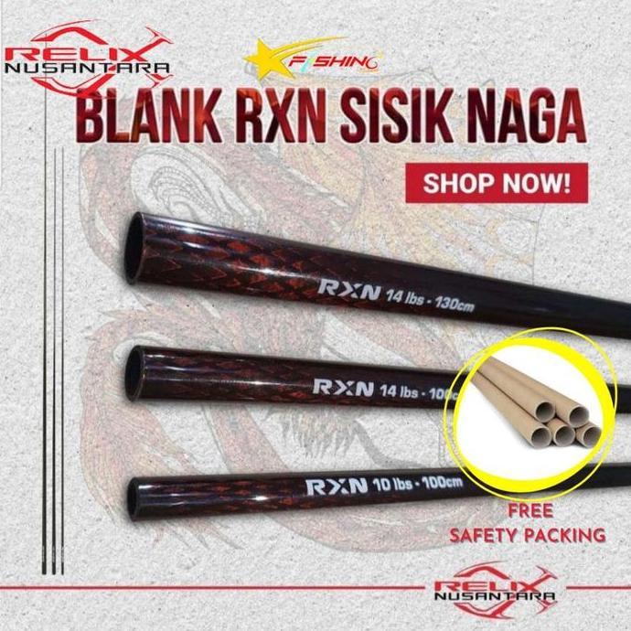 TERMURAH - Blank Joran SISIK NAGA Relix Nusantara Top Section (ujung joran kosongan) Pancing