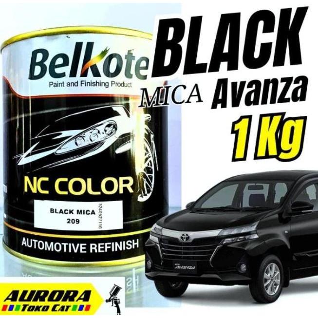 BELKOTE Black Mica Cat Hitam Avansa 1Kilo Toyota Daihatsu Avanza Xenia Senia Calya Sigra Ayla Agya