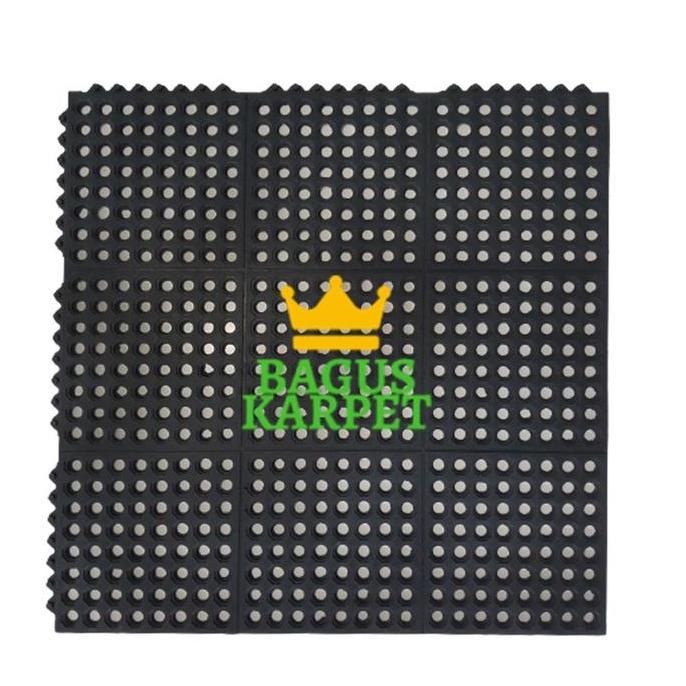 Karpet Keset Karet Anti Slip Kamar Mandi WSM Uk 90 x 90 cm tbl 15 mm