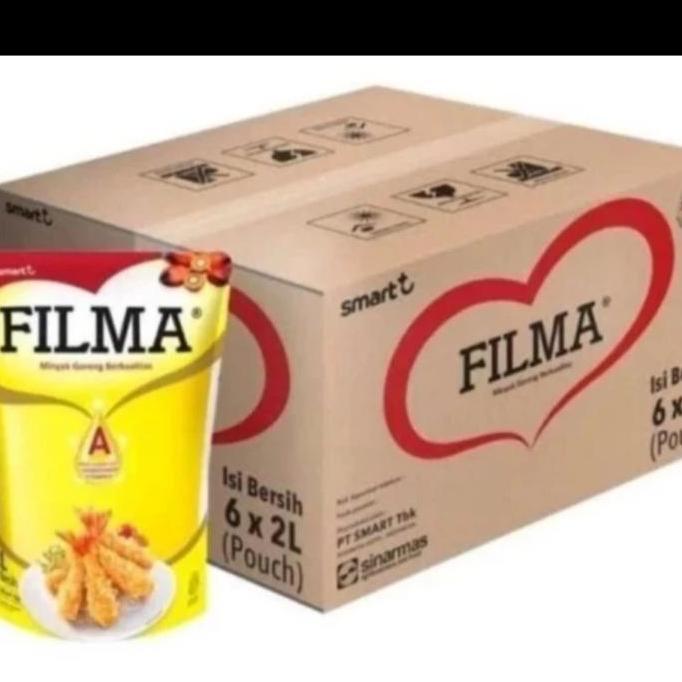 Grosir Minyak Goreng  Oilfilma 2 Liter Isi 6 Pcs