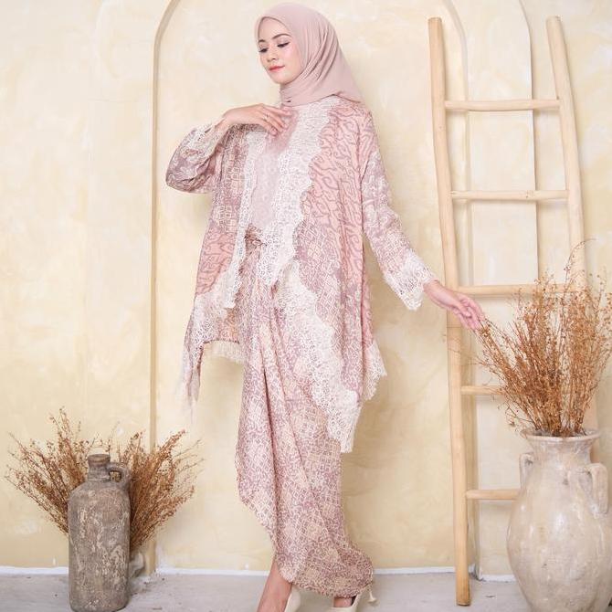 Yasmine Outer Batik Viscose Set (Outer & Rok Lilit)