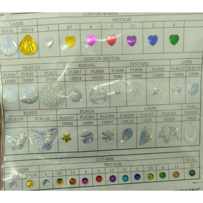 Payet Ramboci / Ramboci Kerang / Payet Manik Kerang Kecil Besar / Ramboci Kerang Taiwan Flk67 Flk69