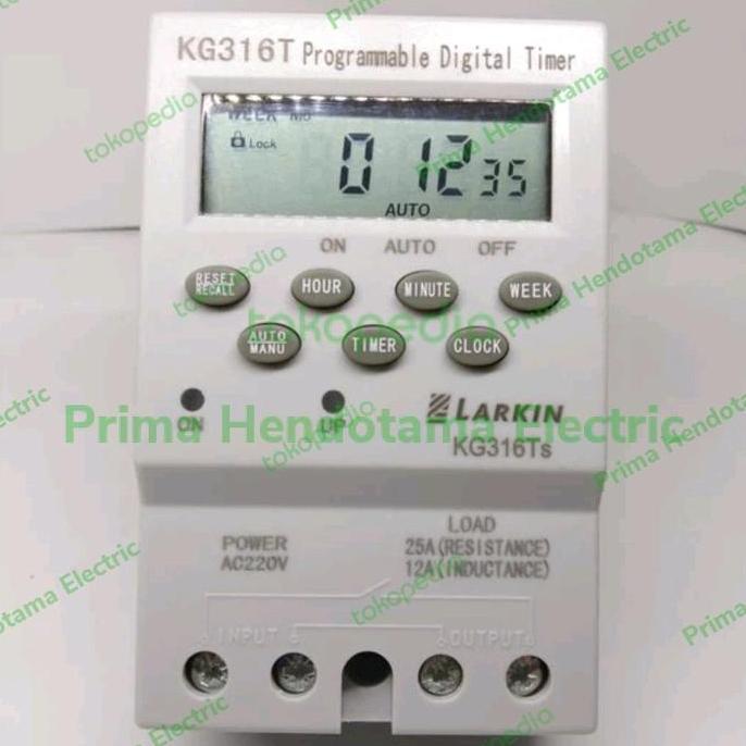 Time Switch Digital Larkin KG-316TS 220V | Timer Digital Switch Time