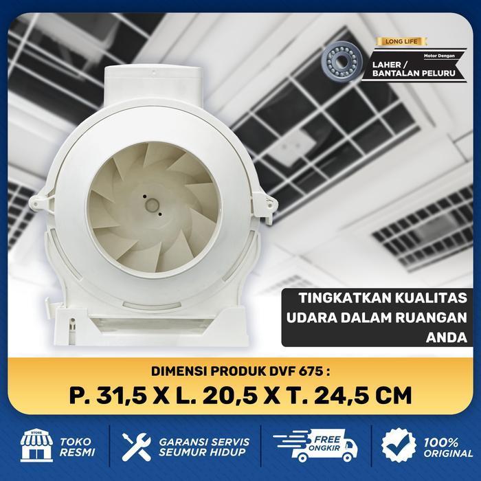 SEKAI KIPAS ANGIN EKSTRAKTOR SALURAN UDARA VENTILASI EXHAUST 4 INCH 6 INCH - DVF 475 / DVF 675 ORIGI