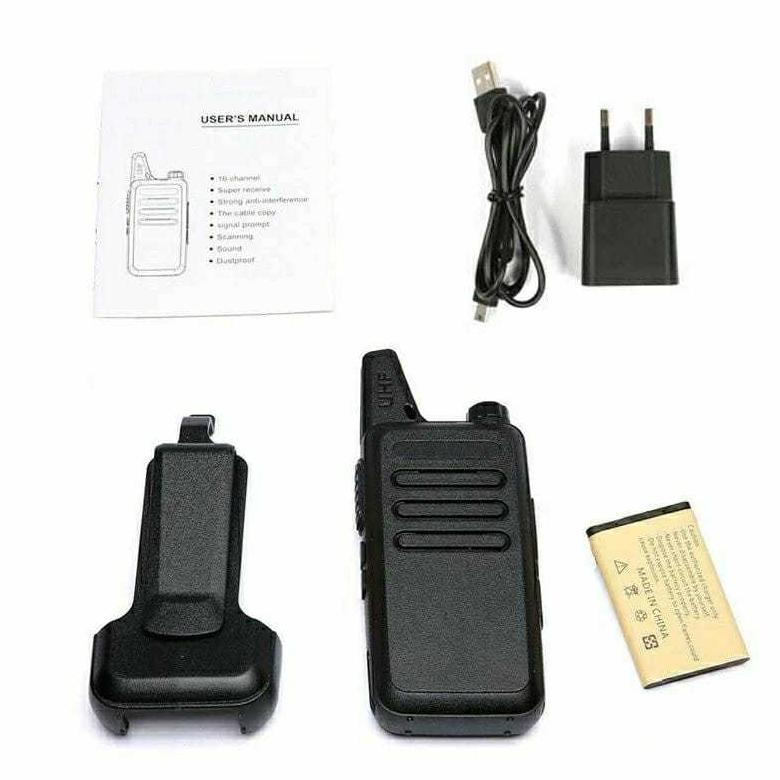ISI 2 HT WLN WARNA BLACK | HT WLAN SEPASANG UHF TWO WAY | RADIO KOMUNIKASI TAKTIS MEMPERMUDAH  KOMUN