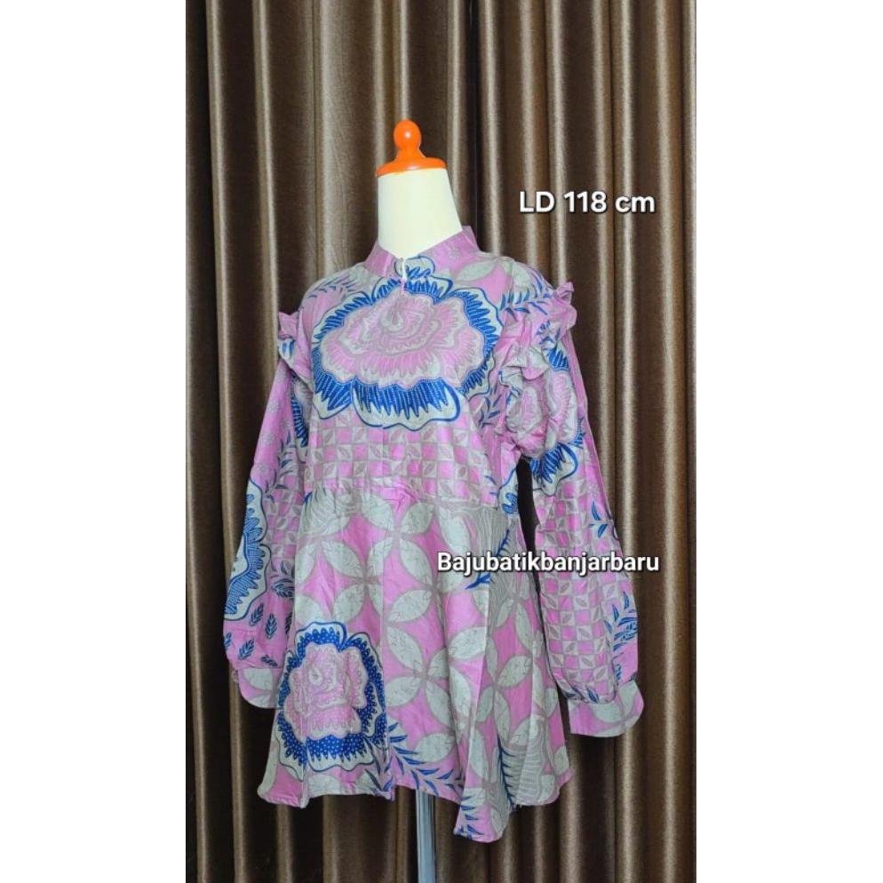 Batik Wanita Jumbo Baju Batik Wanita Size Jumbo Blouse Batik Wanita Size Jumbo LD 118 sd LD 140
