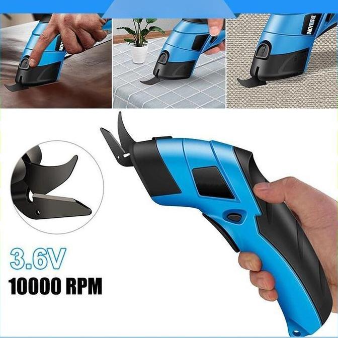 BAQDUNIS Pemotong Kain Elektrik 3.6V/2000mAh Gunting Elektrik Pemotong Kain