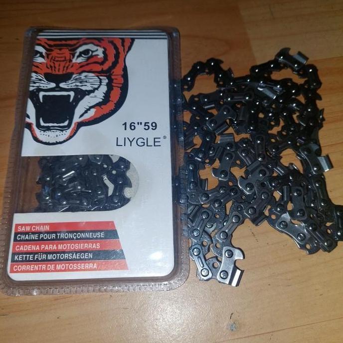 OREJELA Mata Rantai Adaptor Chainsaw 59T Rantai Cadangan Adapter Chainsaw 16"