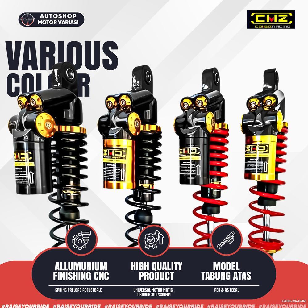 Shockbreaker Shock Skok sok Tabung Belakang CMZ RACING 305mm 330mm Vario 110 cw 125 kzr bohlam 150 l