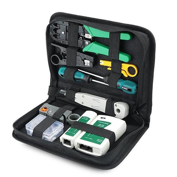 BAQDUNIS Network Cable Repair Tool Kit Set Crimping Maintenance Stripper Tool