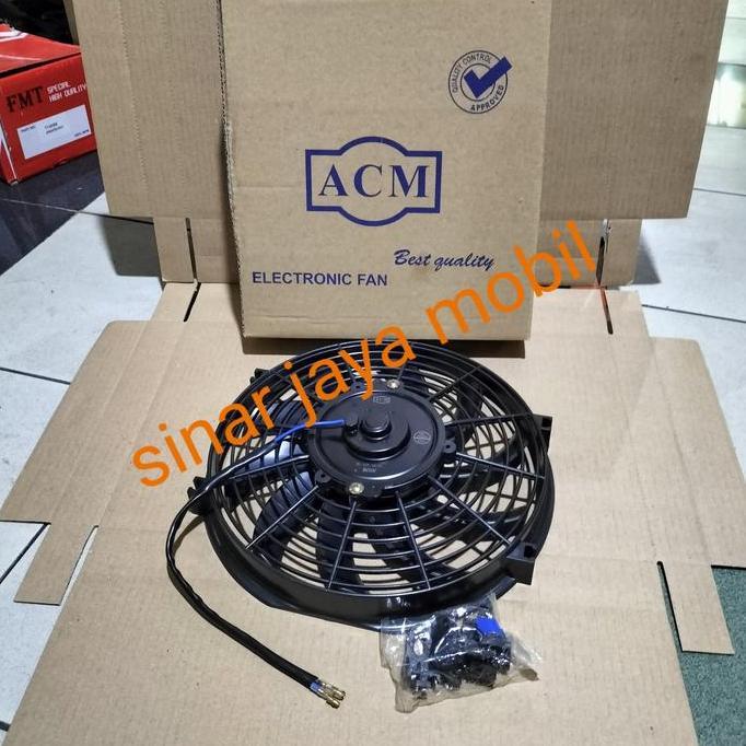 KIPAS MOTOR EXTRA EKTRA FAN 10 INCH RADIATOR AC MOBIL UNIVERSAL 12V BEST SELLER