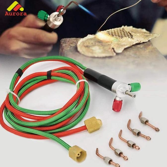 JIDZRUN Las Karbit Alat Blender Las Min Welding Torch Untuk Las Logam Besi di Proyek Konstruksi Bang