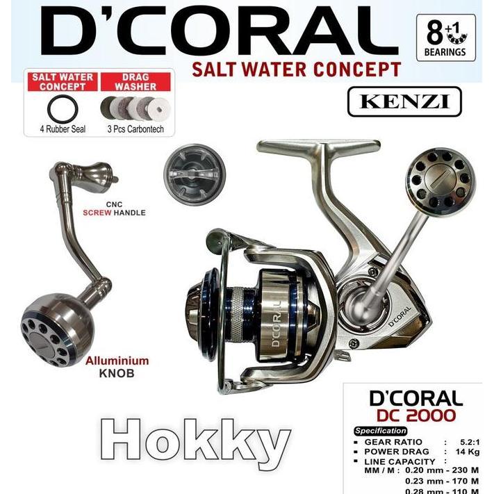 NEW  REEL KENZI D CORAL 2000 
