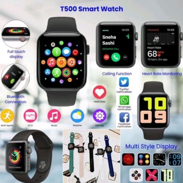 BIG SALE Smart watch T500 / Smart watch original T500 / Jam tangan T500/ Smart watch sport T500