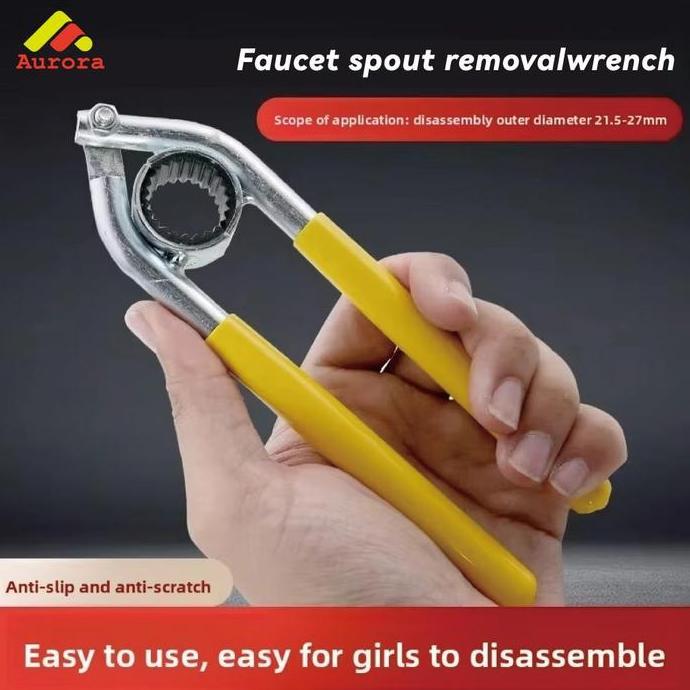 JIDZRUN Kunci Pas Kran Wastafel Universal Kunci Pas Keran Kunci Pas Kran Air Faucet Wrench