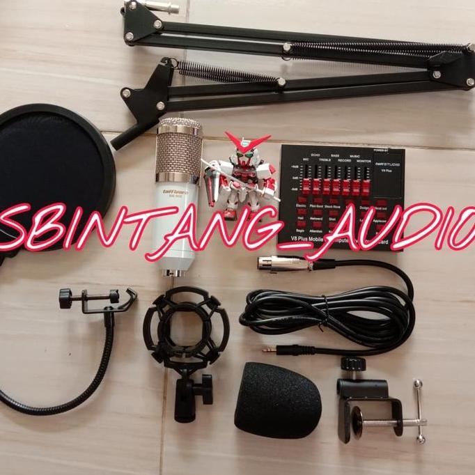 Paket soundcard v8 plus bm800 fullset