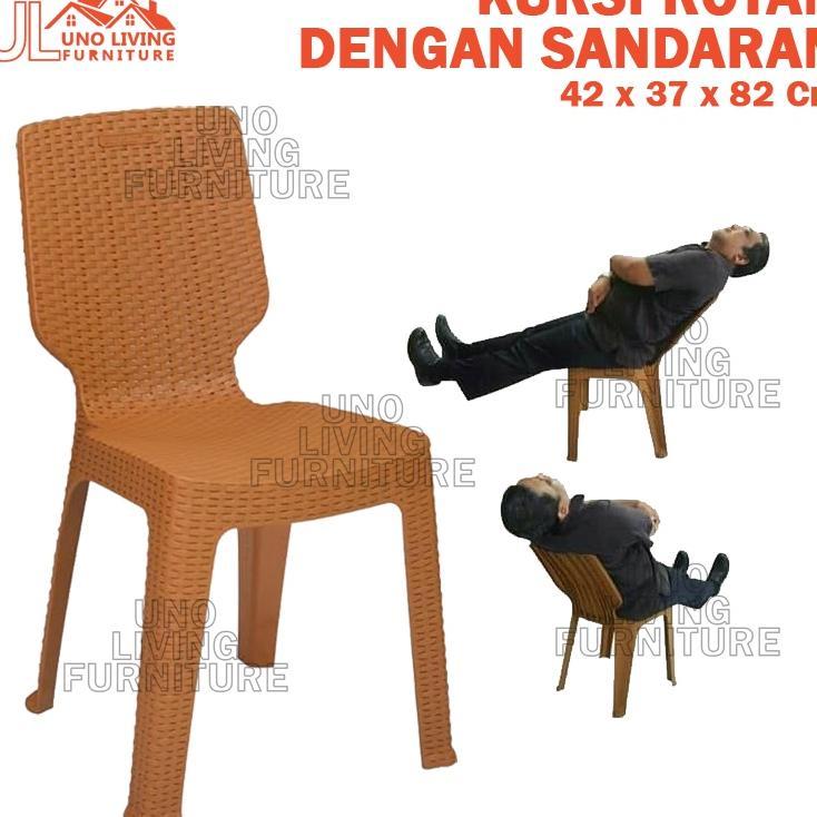 Kursi Sender / Kursi Makan/ Bangku Plastik Sender Anyaman Rotan Murah Terbaru Kursi Plastik Anyam Ku