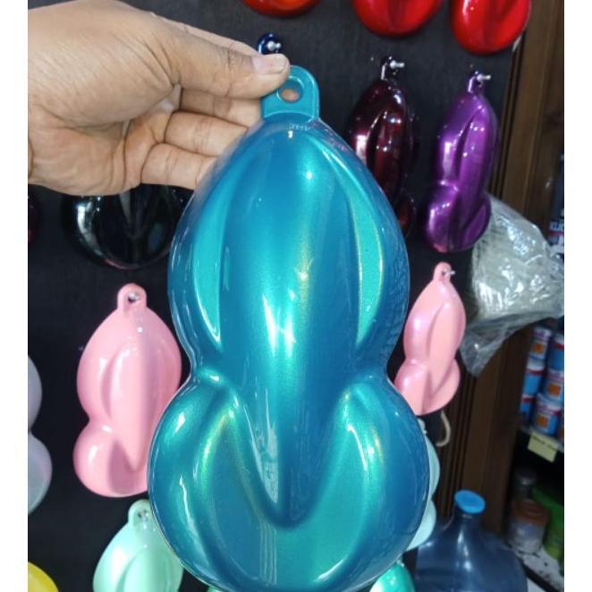 Cat Custom Warna Biru Relaxa Pu / Biru Tosca Metalik Pu.