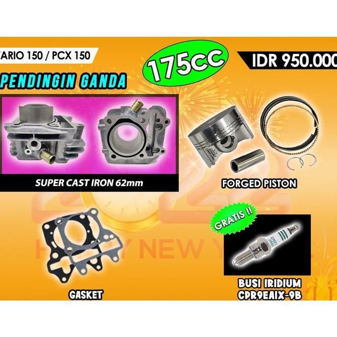 ready BLOK BORE UP 62 MM VARIO PCX ADV 150 BRT RACING IRON CASTING Original
