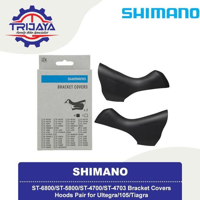 Shimano ST-6800/ST-5800/ST-4700/ST-4703 Hoods Pair for Ultegra/105/Tiagra Bracket Covers Karet Brift