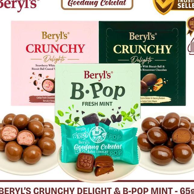 Beryls Classic Tiramisu Almond Green Tea Milk White Chocolate 65G Beryls Coklat Cokelat Malaysia