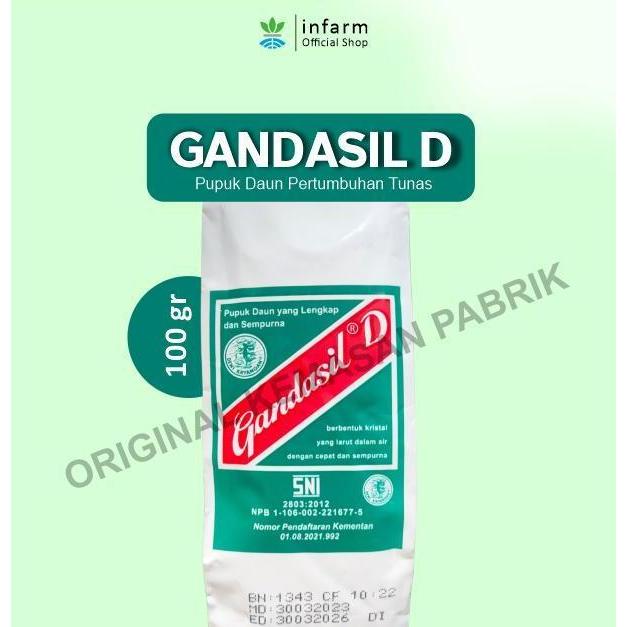 Huayuan- Infarm - Pupuk Daun Gandasil D 100Gr Untuk Gandasil D Pupuk Daun Infarm Pupuk Fase Vegetati