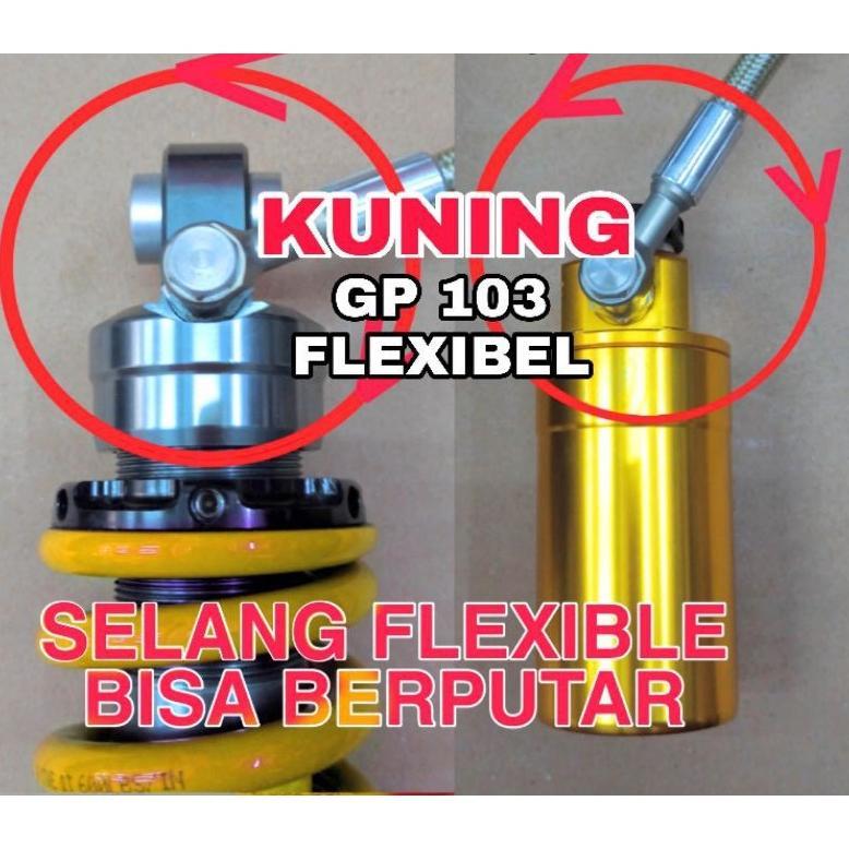 RIDE IT Monoshock MX King Tabung Pisah GP 103 Flexible Shock Belakang Jupiter MX King Mono Shockbrea