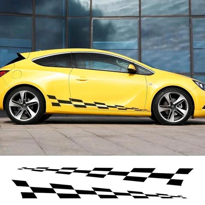 CUTTING STIKER MOBIL STIKER MOBIL AKSESORIS BODY SAMPING AYLA BRIO JAZZ  STIKER SIMPLE MINIMALIS CAR