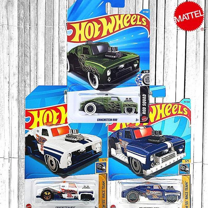 Hot Wheels Erikenstein Rod Biru Hotrod New