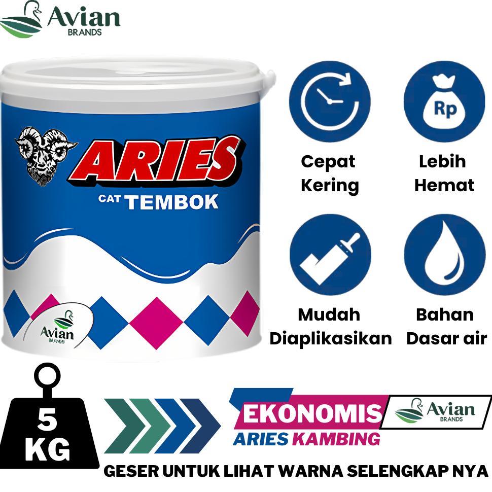 AVIAN CAT TEMBOK ARIES KAMBING 5KG AVIAN ARIES 5KG CAT TEMBOK ARIES CAT DINDING EKONOMIS AVIAN 5KG