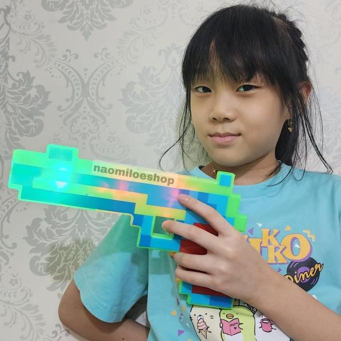Handgun mimo Craft Mainan mimo craft mainan ada lampu dan musik