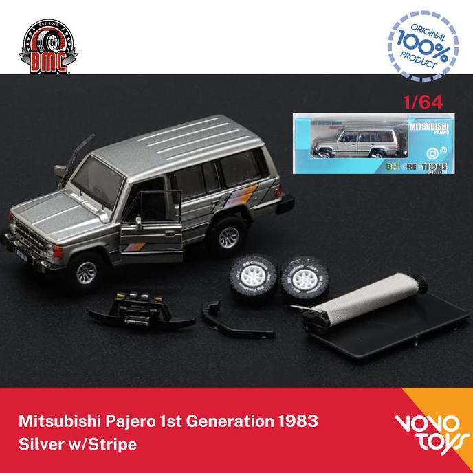 BM Creations 1/64 Mitsubishi Pajero 1st Generation 1983 Silver BMC