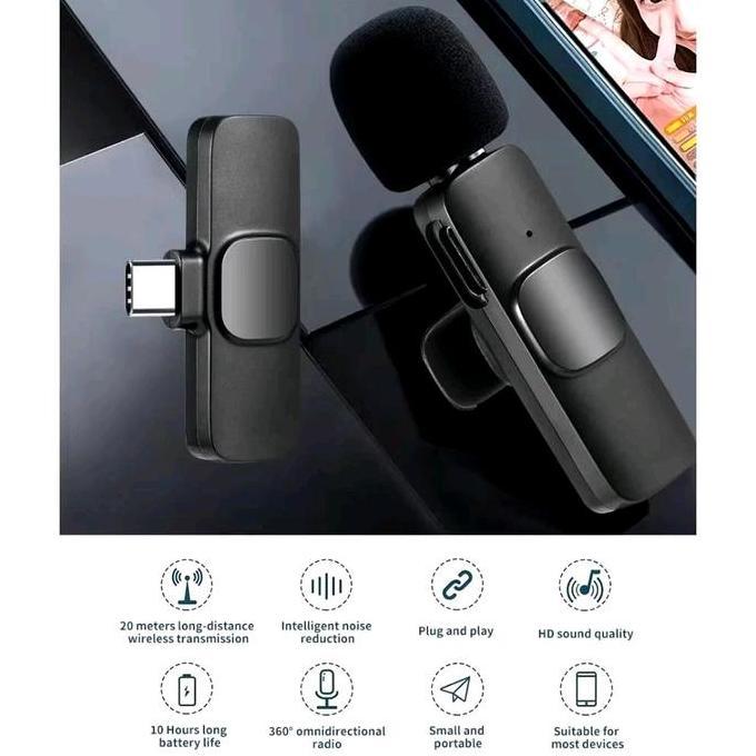 Vocale- Mic R Bluetooth / K8 K82 Microphone Mic Clip On R Wireless Usb / K8 K82 Microphone Mic Clip 