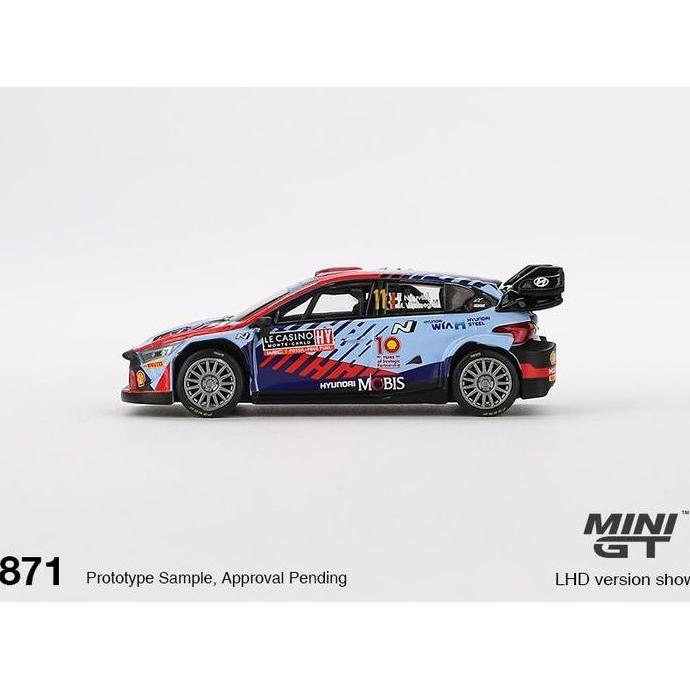 [BLISTER] MiniGT 871 - Hyundai i20 N Rally1 Hybrid #11 2024 Rallye Monte Carlo Winner - Diecast Mobi