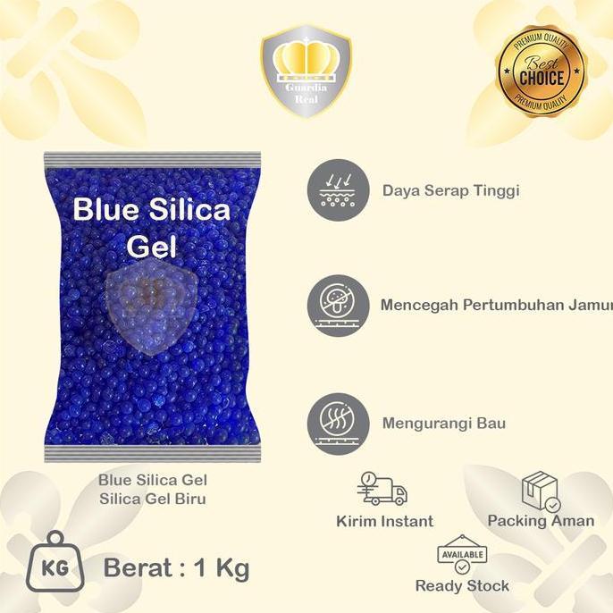 BLUE SILICA GEL 1 KG/ SILIKA GEL BIRU 1 KG/ REFILL SILICA GEL 1 KG/ SILICA GEL IMPORT/ SILICA GEL PR