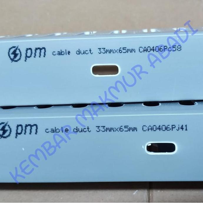 Kabel Duct 33X65 / Wiring Duct / Ducting 33X65Mm Lubang Abu-Pm Tbk