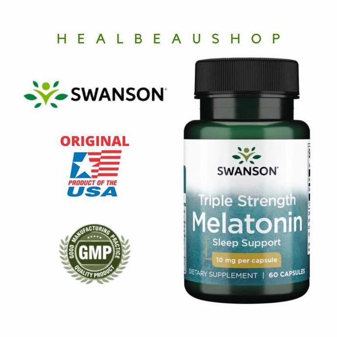 Swanson Melatonin & Melatonin Triple Strength Original Usa Terbaru 