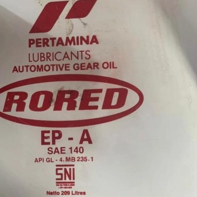Oli Gardan/Transmisi Pertamina Rored Ep A 140 Pelumas Sae 140