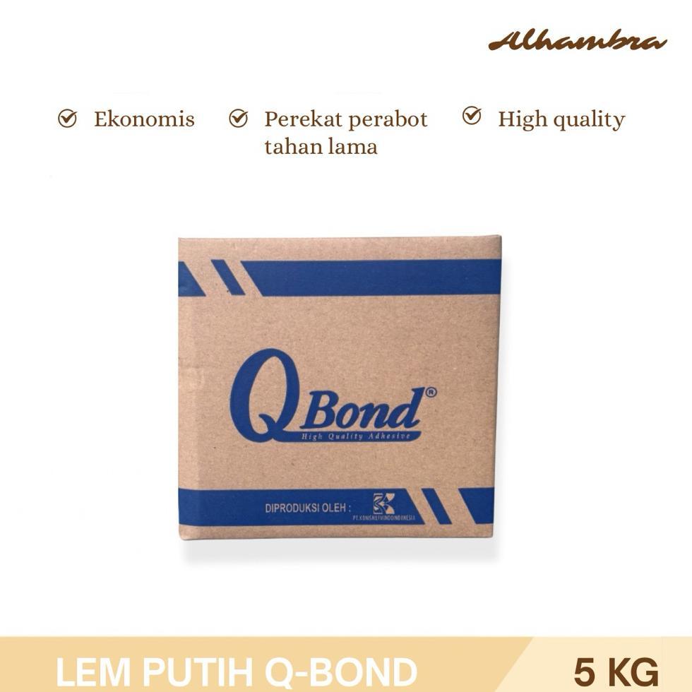 Lem Putih Q Bond Isi 5 Kg , Lem Kayu Dan Kertas , Lem Serbaguna